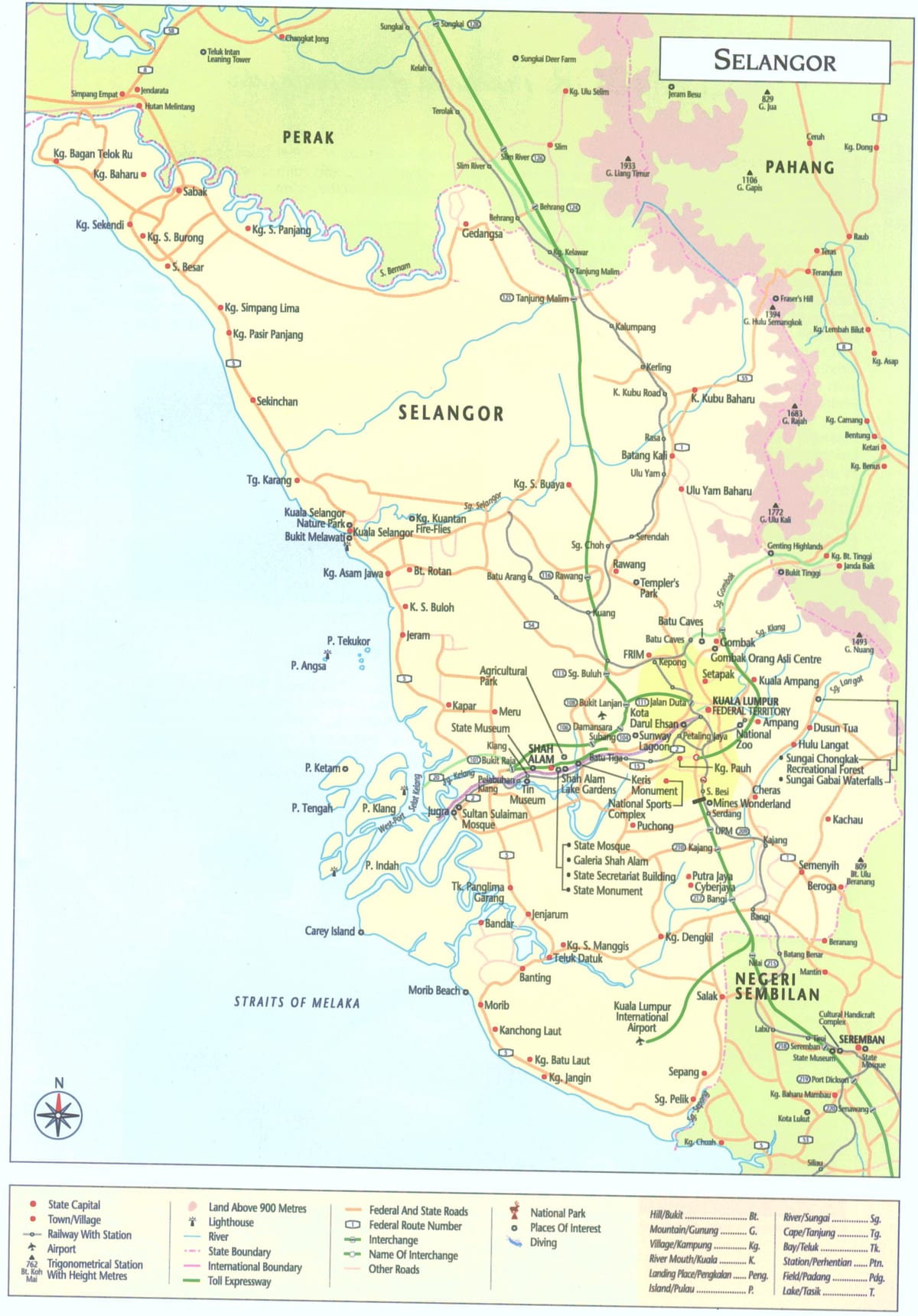 ಕೌಲಾಲಂಪುರ್ ಸೆಲಂಗೊರ್ ನಕ್ಷೆ