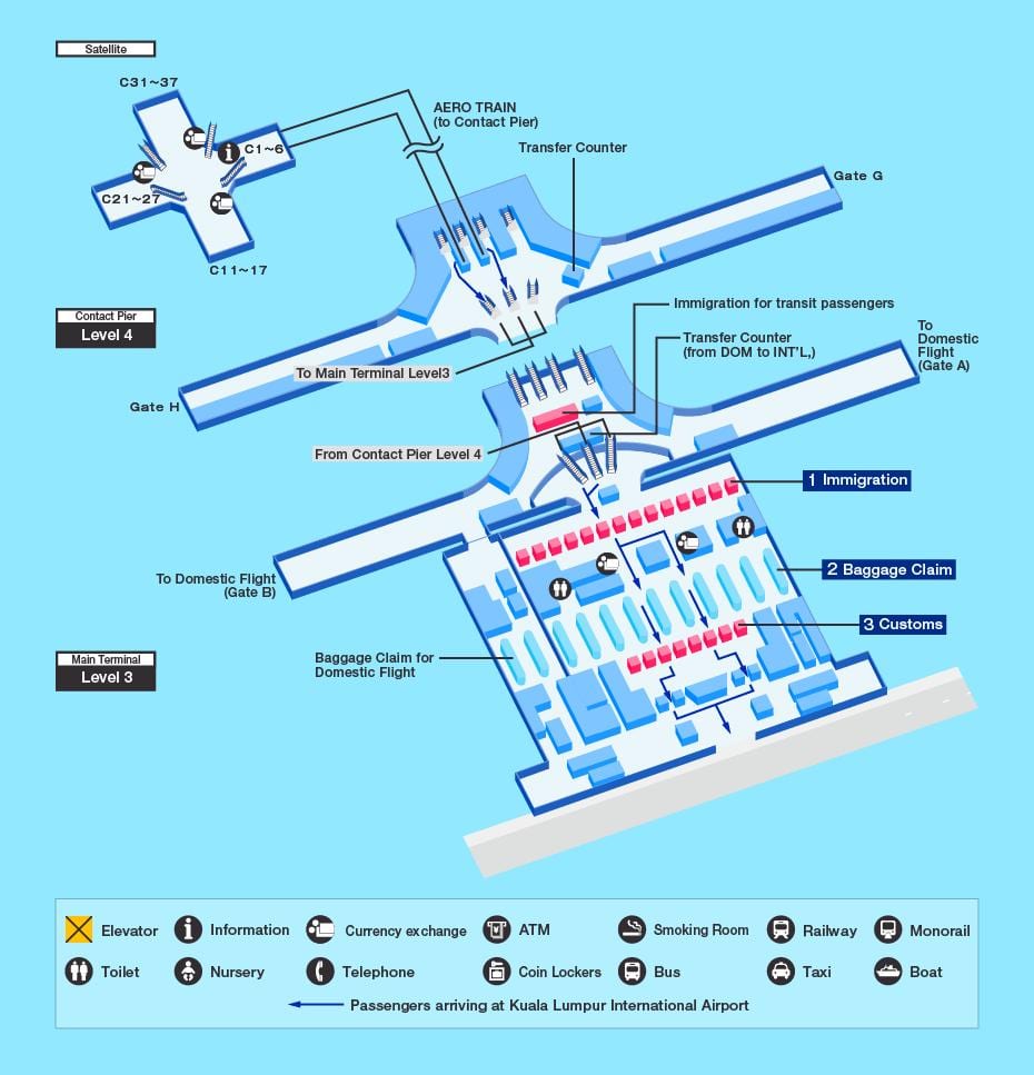 klia ಟರ್ಮಿನಲ್ ನಕ್ಷೆ