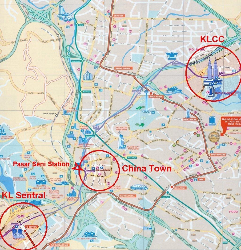 ಚೈನಾಟೌನ್ ಮಲೇಷ್ಯಾ ನಕ್ಷೆ