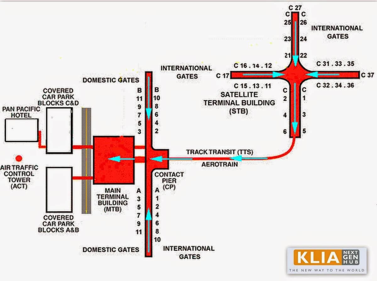 klia ಲೇಔಟ್ ನಕ್ಷೆ