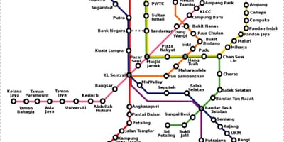 ಮಲೇಷ್ಯಾ ಮೆಟ್ರೋ ನಕ್ಷೆ
