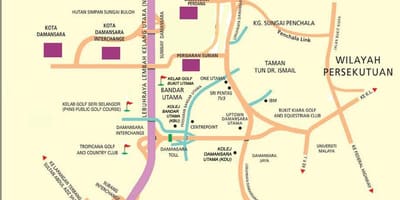 Damansara ನಕ್ಷೆ ಕೌಲಾಲಂಪುರ್