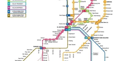 Subang ಜಯಾ lrt ಮಾರ್ಗ ನಕ್ಷೆ